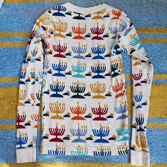 Hanna Andersson Rainbow Hanukkah Pajama Top US10 - Picture 4 of 5